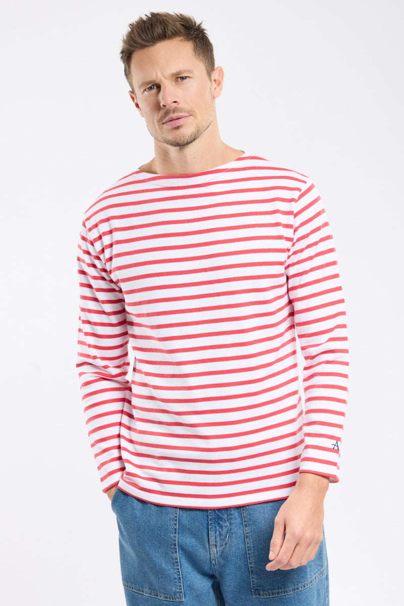 armor-lux-marini-re-homme-coton-rustique-manches-longues image 1