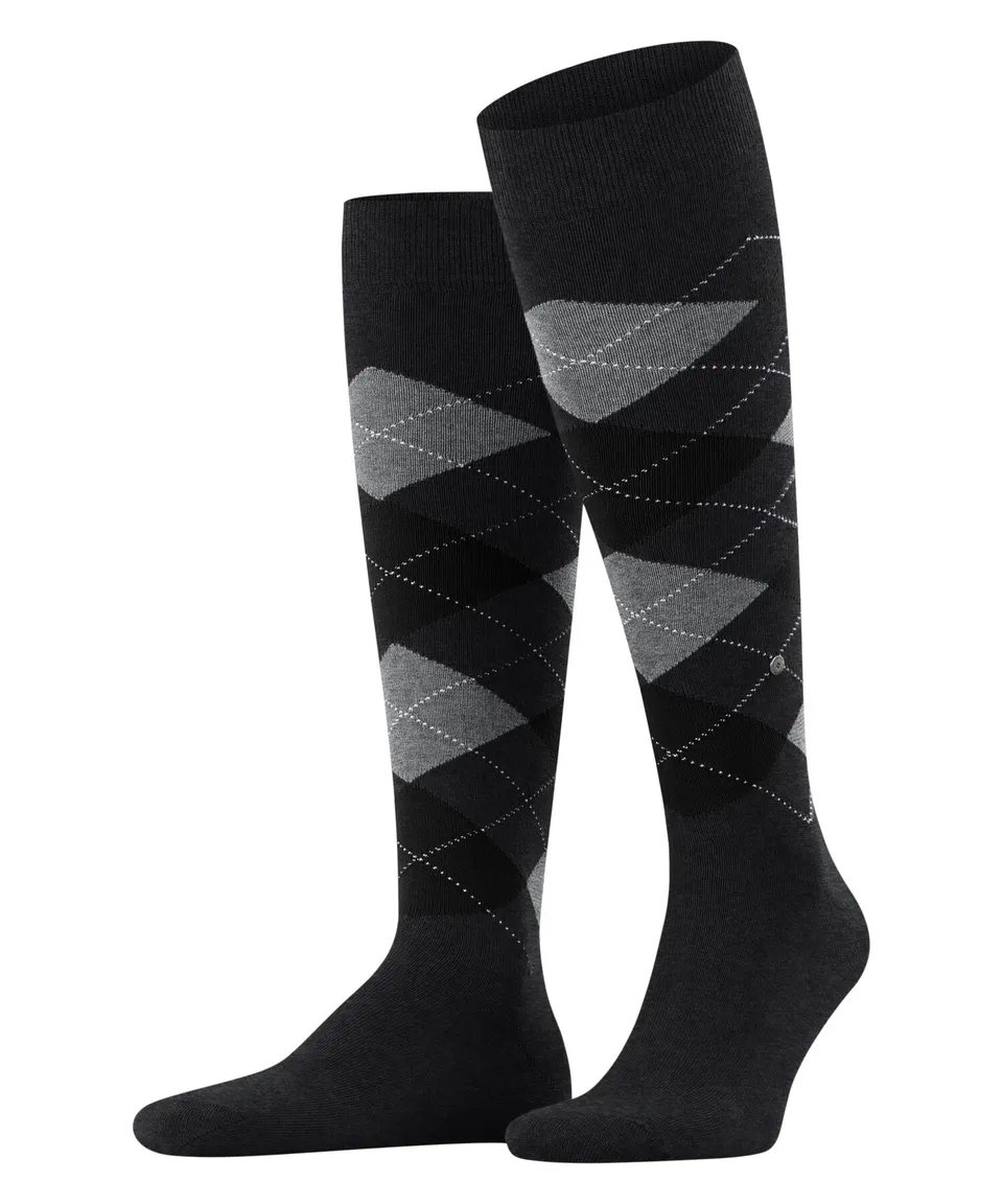 burlington-king-chaussettes-longues-homme-coton-gris-new-grey image 1