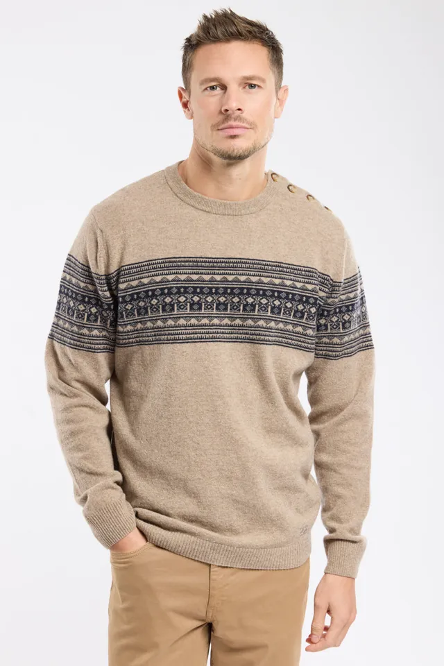 armor-lux-deauville-pull-marin-jacquard-homme-laine image 1