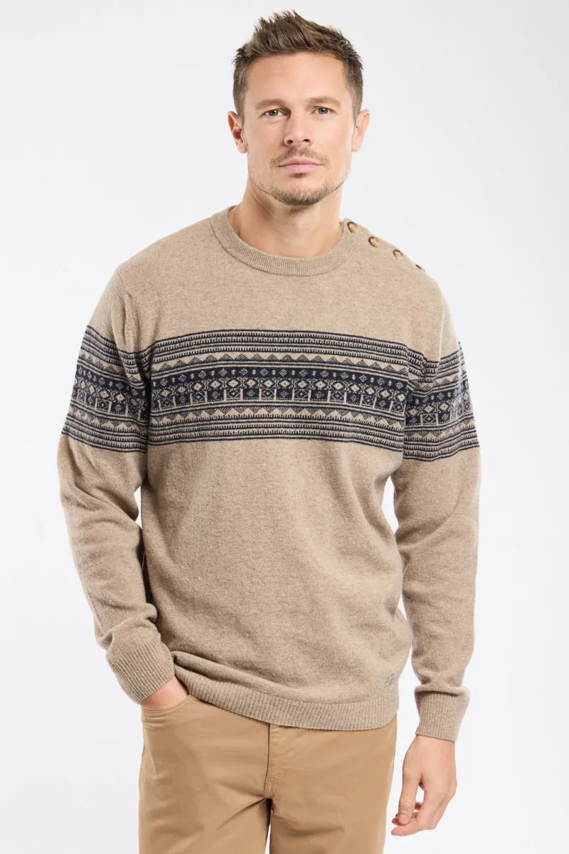 armor-lux-deauville-pull-marin-jacquard-homme-laine image 1