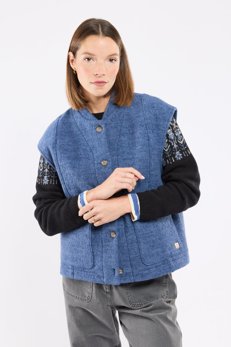 armor-lux-veste-sans-manche-h-ritage-femme-laine-bouillie image 6