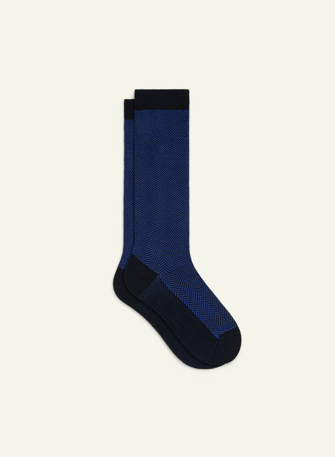 archiduchesse-chevronn-e-bleue-chaussettes-fantaisie-mi-hautes image 2
