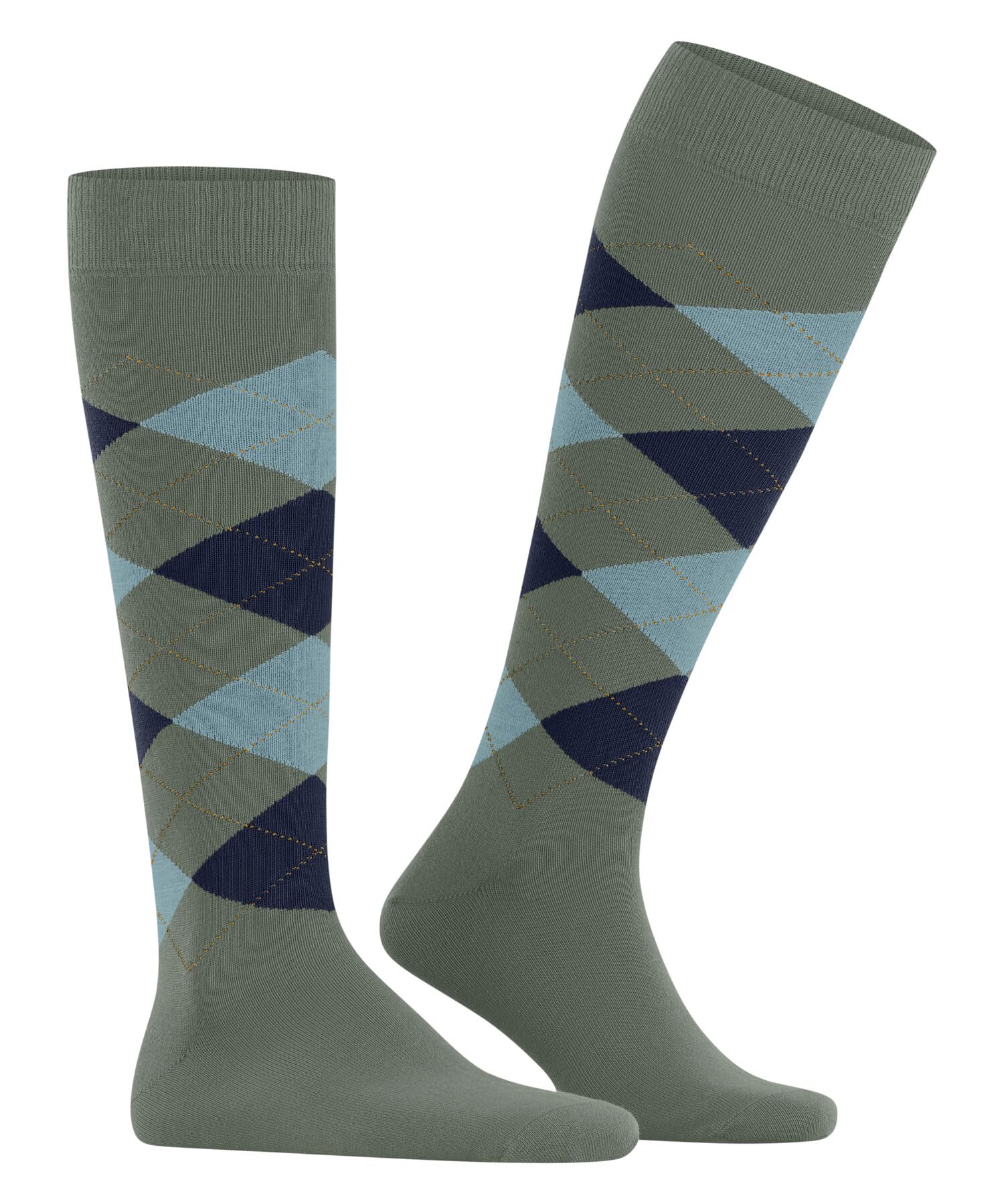 burlington-king-chaussettes-hautes-homme-coton-bio-argyle image 4