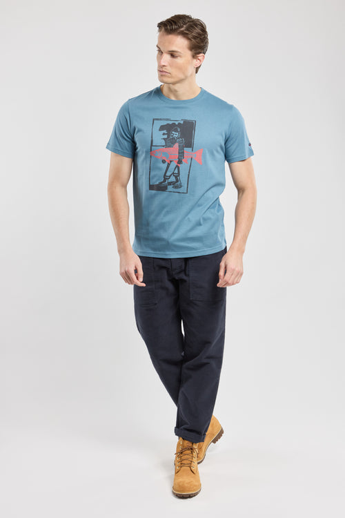 armor-lux-t-shirt-poisson-homme-coton-l-ger-col-rond image 3