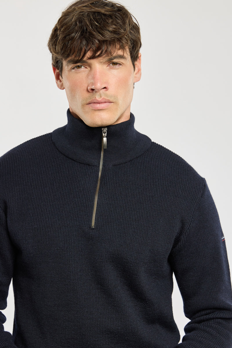 pull-camionneur-homme-armor-lux-ch-teaulin-100-laine-zipp image 2