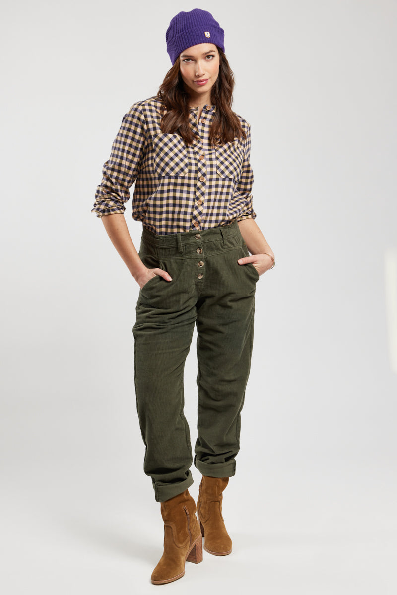 armor-lux-pantalon-femme-taille-lastique-velours-c-tel-coton image 1