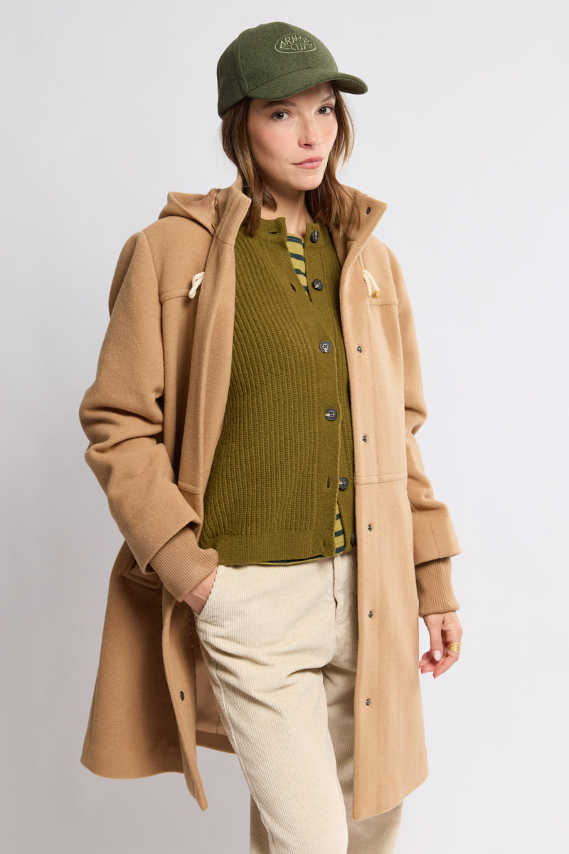 armor-lux-duffle-coat-femme-drap-de-laine-capuche image 1