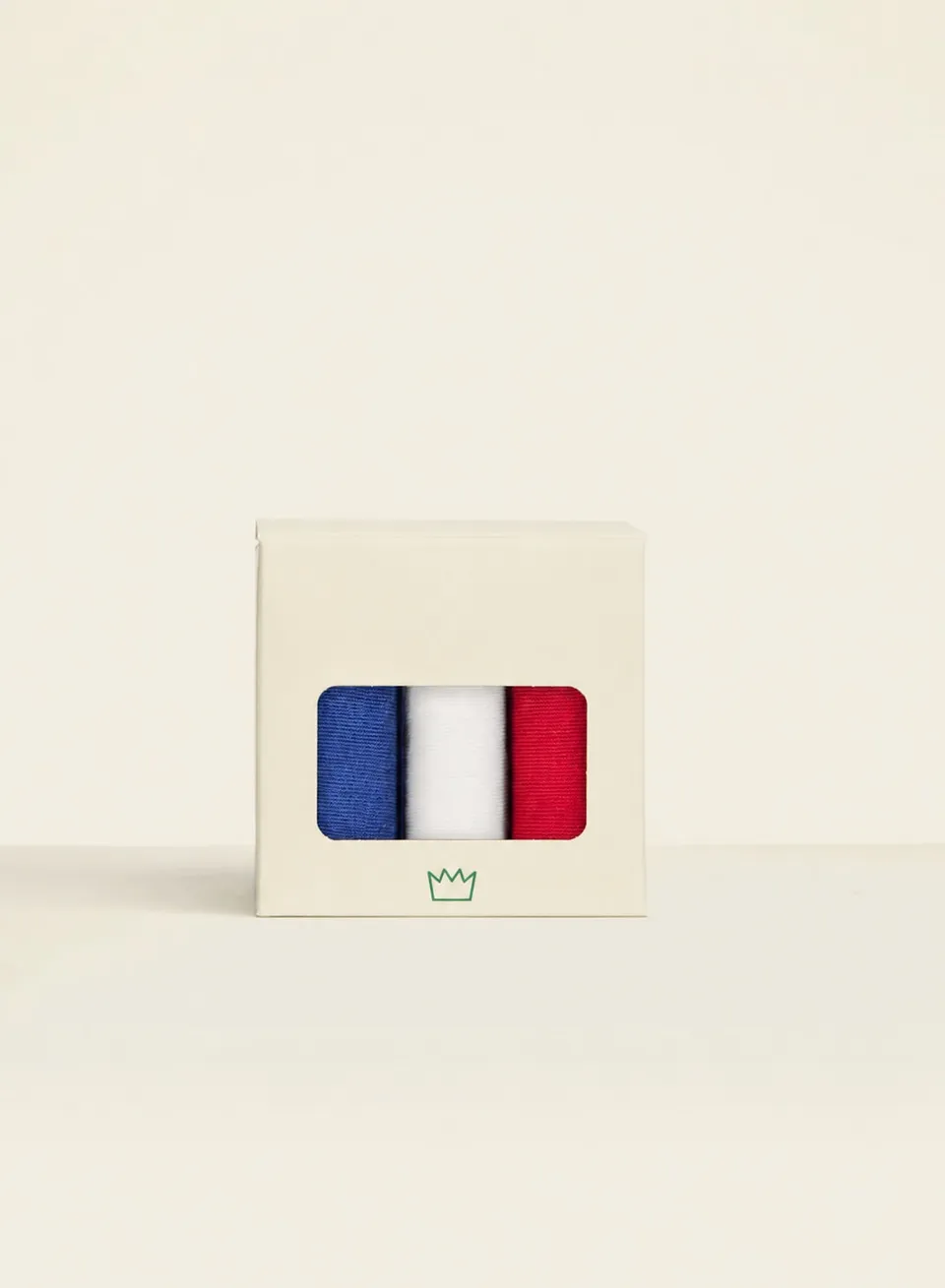 archiduchesse-trio-courte-bleu-blanc-rouge-chaussettes-courtes-coffret-3-paires image 1