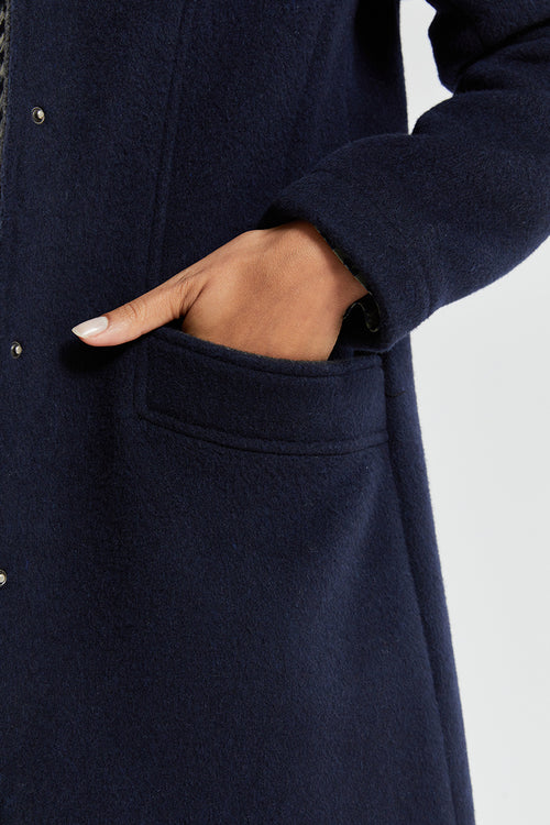 armor-lux-manteau-long-femme-en-drap-de-laine-col-montant image 5