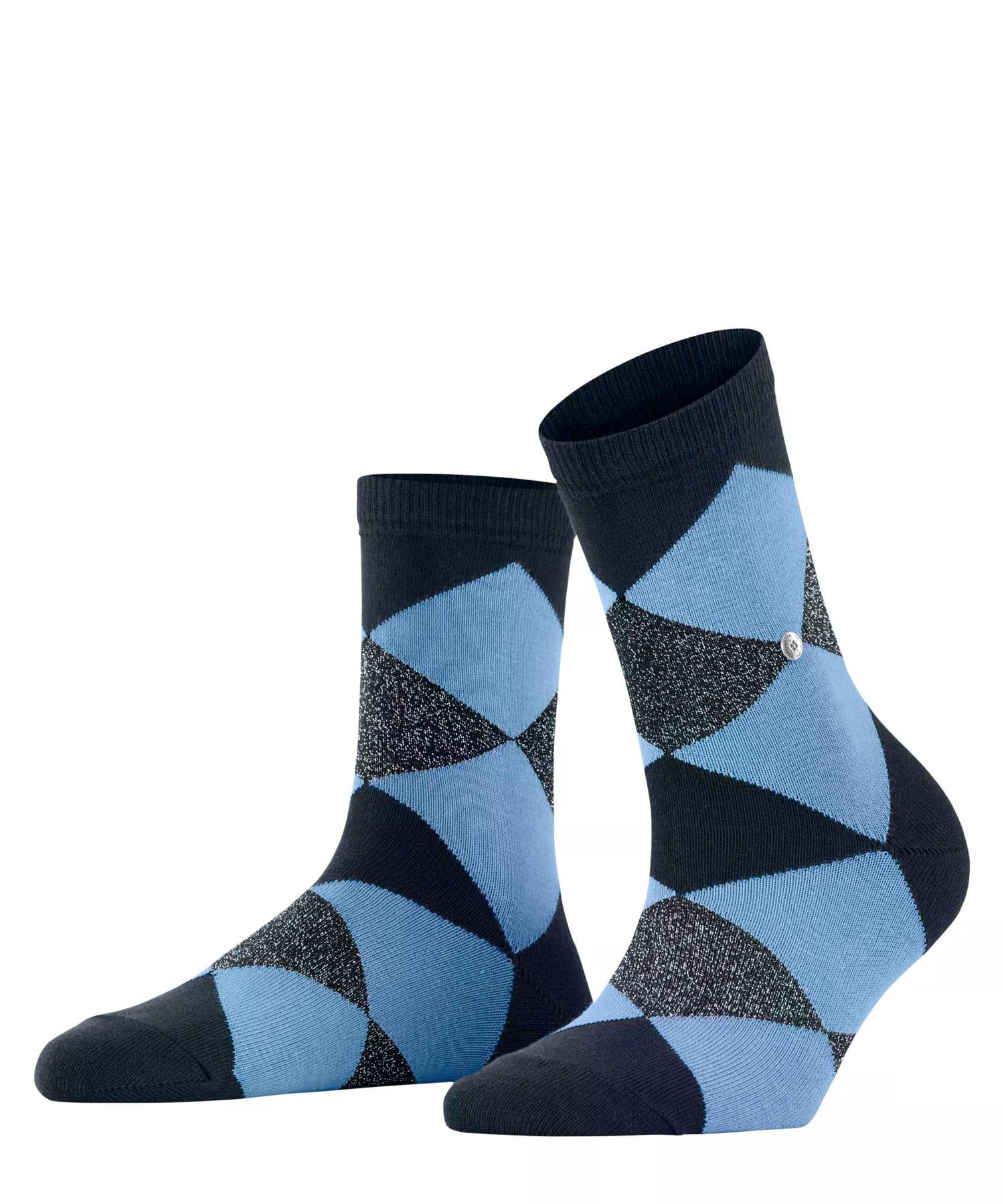 burlington-glitter-bonnie-chaussettes-femme-coton-respirant-argyle image 1