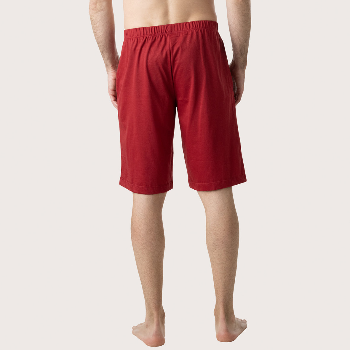 eminence-club-pyjama-court-homme-merceris-col-v-marine-rouge image 6