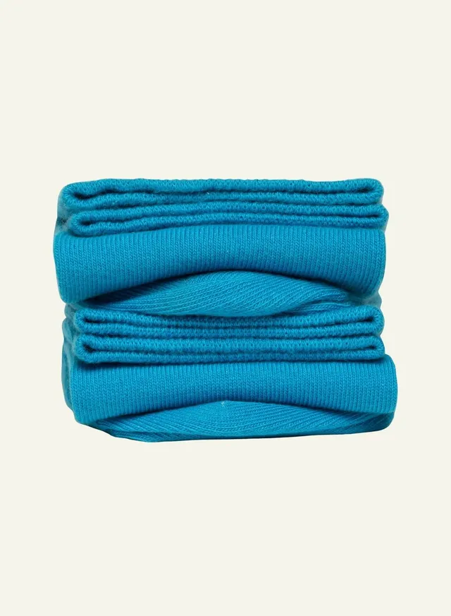 archiduchesse-de-ville-bleu-gitanes-chaussettes-coton-mi-mollet image 1