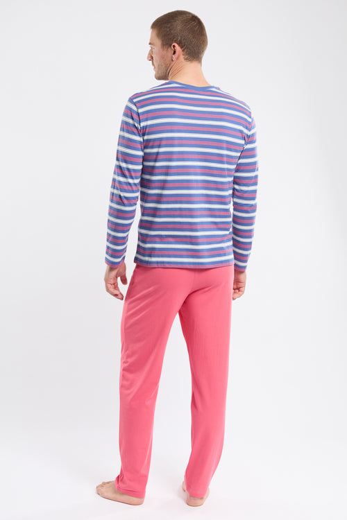 armor-lux-pyjama-homme-droit-ray-coton-manches-longues image 6