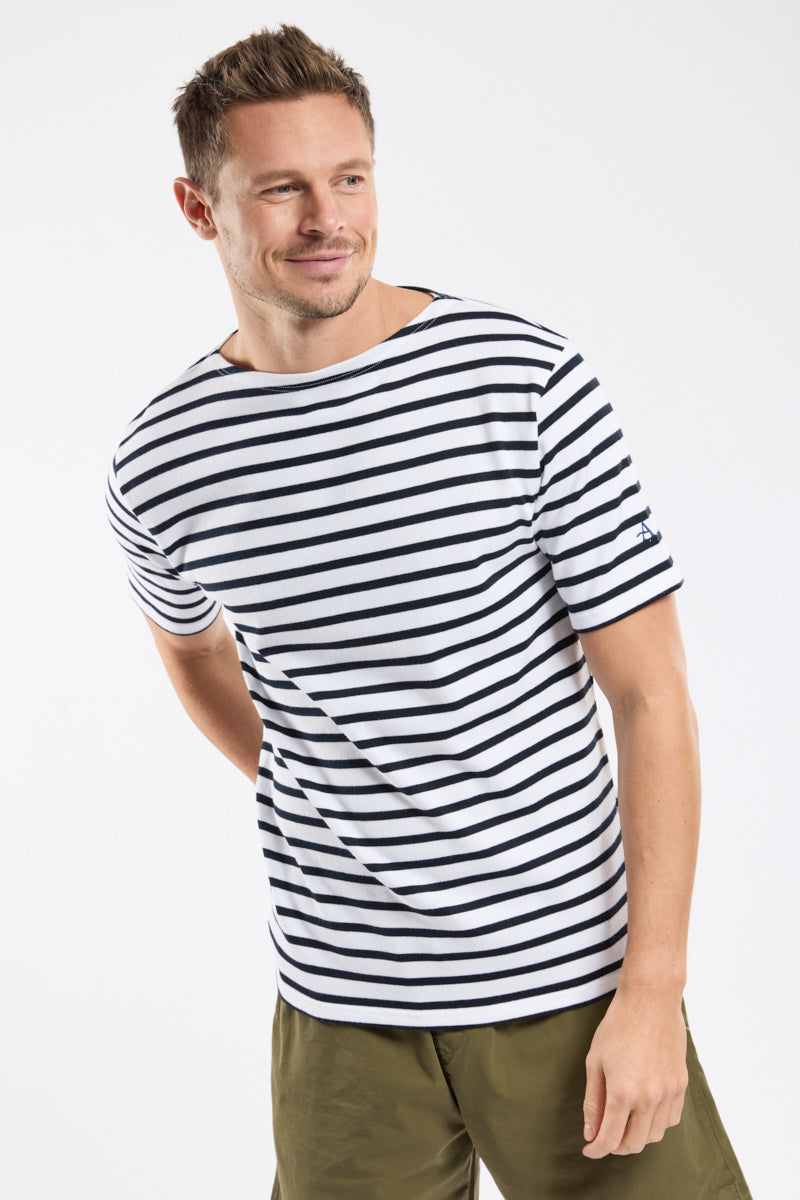 armor-lux-marini-re-h-ritage-homme-manches-courtes-coton-rustique image 1