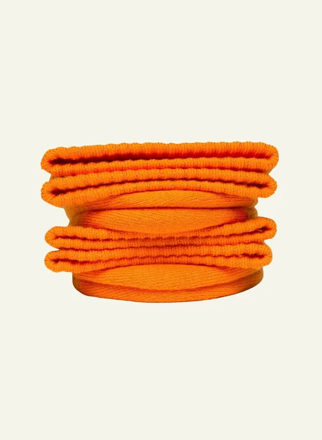 archiduchesse-bouclette-orange-mandarine-chaussettes-hiver-unisexe image 1