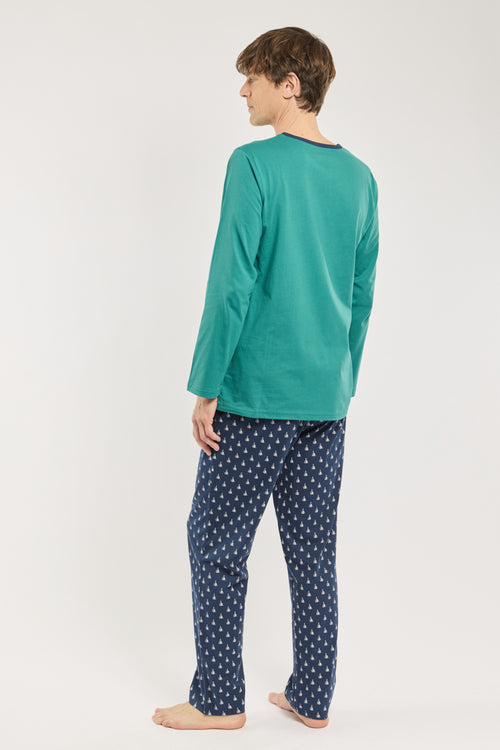armor-lux-pyjama-homme-bateaux-l-ger-100-coton-jersey image 4