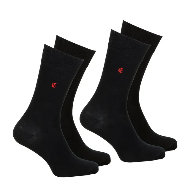 eminence-signature-lot-de-2-paires-de-chaussettes-mi-hautes-coton-peign image 1