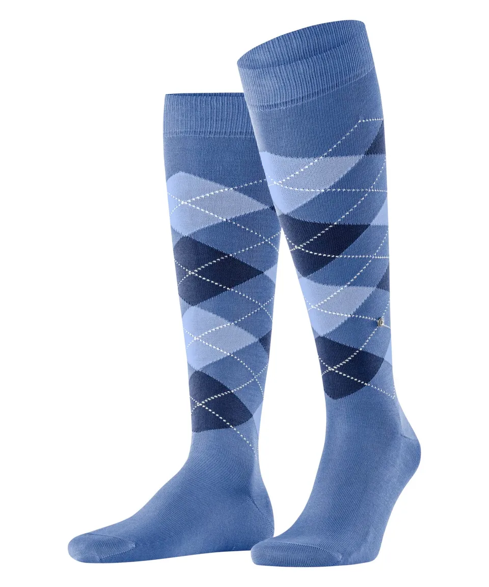 burlington-manchester-chaussettes-longues-homme-coton-bleu-water-6550-40-46 image 1