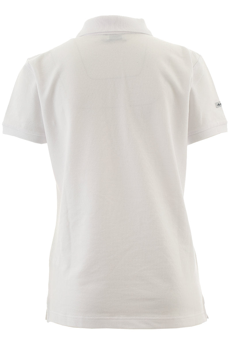 armor-lux-polo-porsche-club-femme-blanc-coton-piqu-manches-courtes image 2