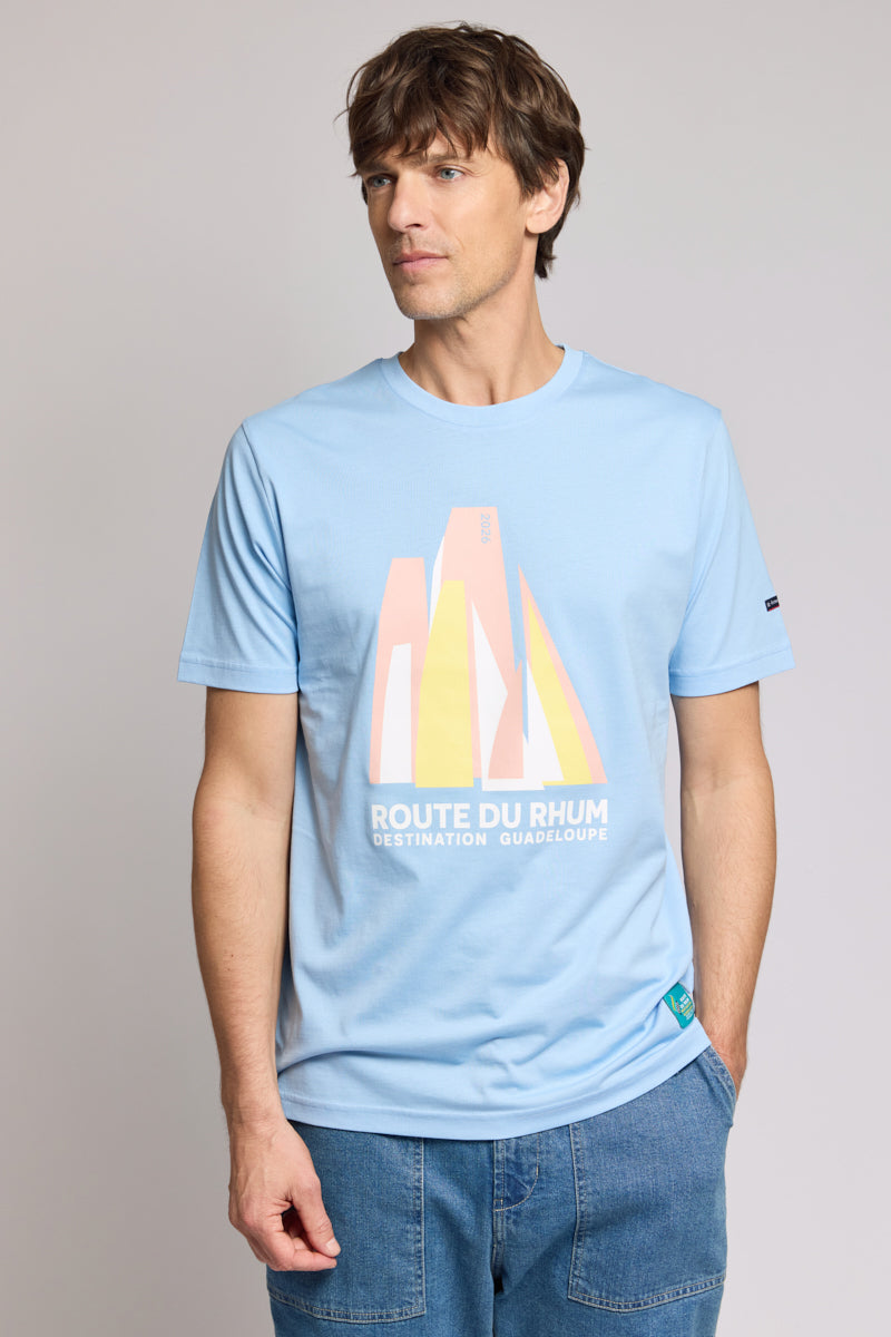 armor-lux-t-shirt-route-du-rhum-destination-guadeloupe-homme-coton image 1