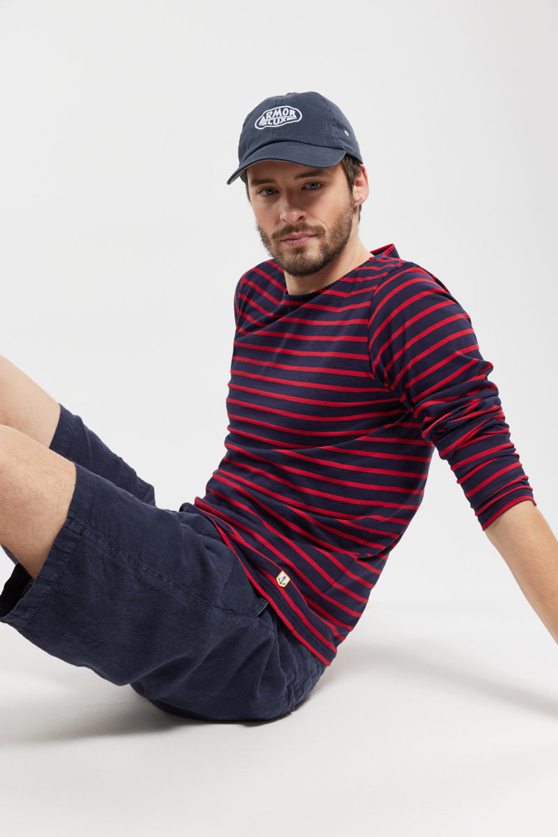 armor-lux-marini-re-ploz-vet-homme-coton-l-ger-145g-m-col-bateau image 1