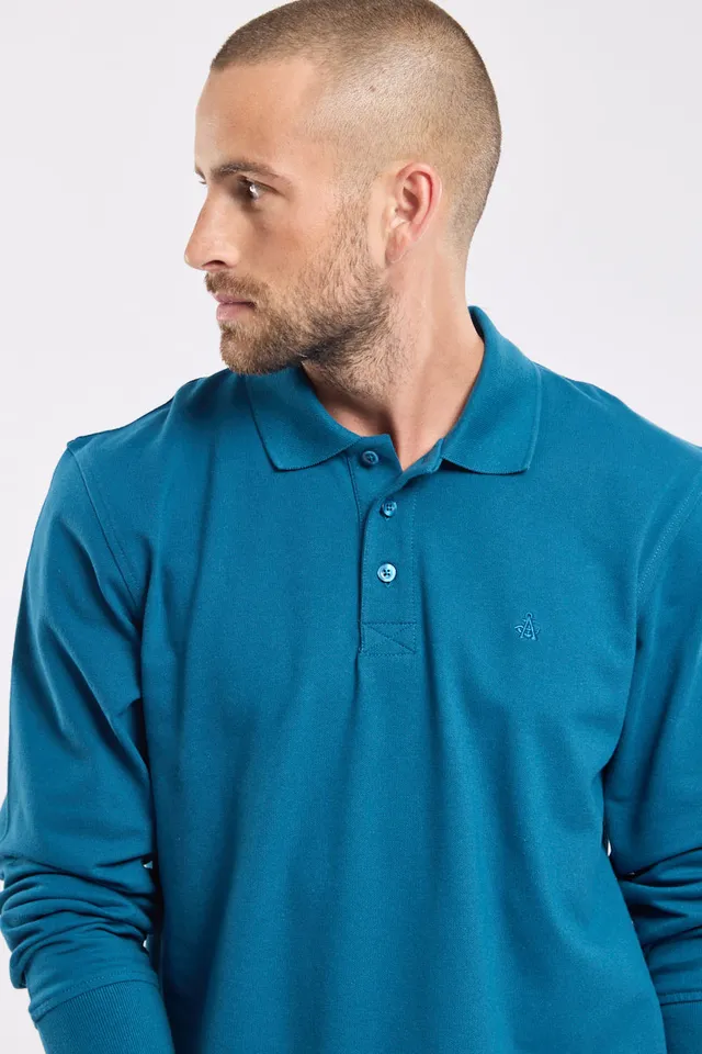 armor-lux-polo-homme-manches-longues-coton-piqu image 1