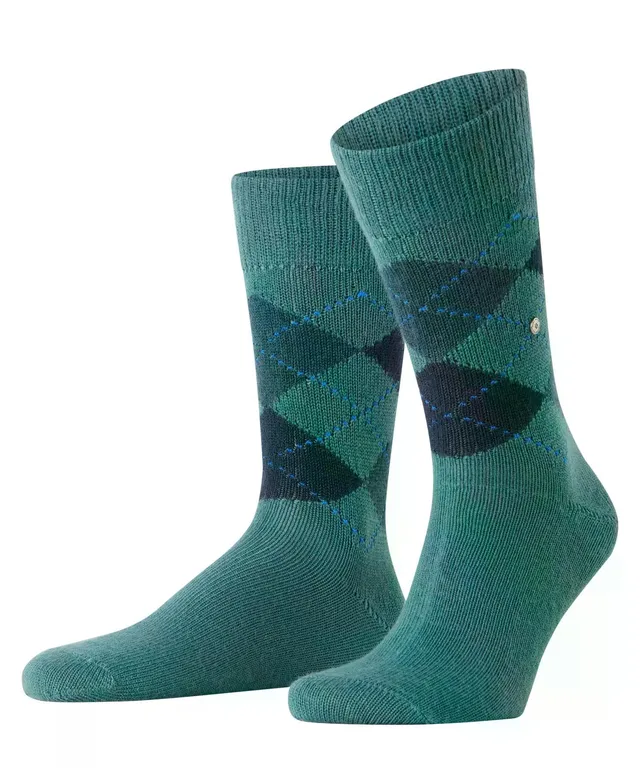 burlington-preston-chaussettes-homme-chaudes-fantaisie-vert-amazonia-7676-40-46 image 1