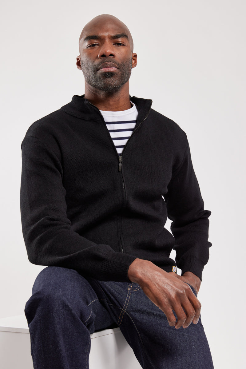 armor-lux-cardigan-plouescat-homme-100-laine-zipp-col-montant image 3
