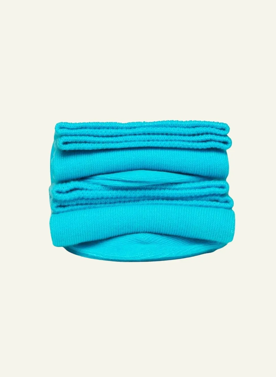 archiduchesse-de-ville-bleu-turquoise-chaussettes-mi-mollet-coton image 1