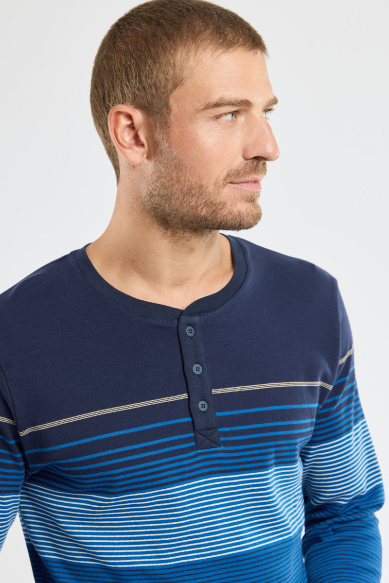 armor-lux-pyjama-jogging-coton-ray-homme image 2