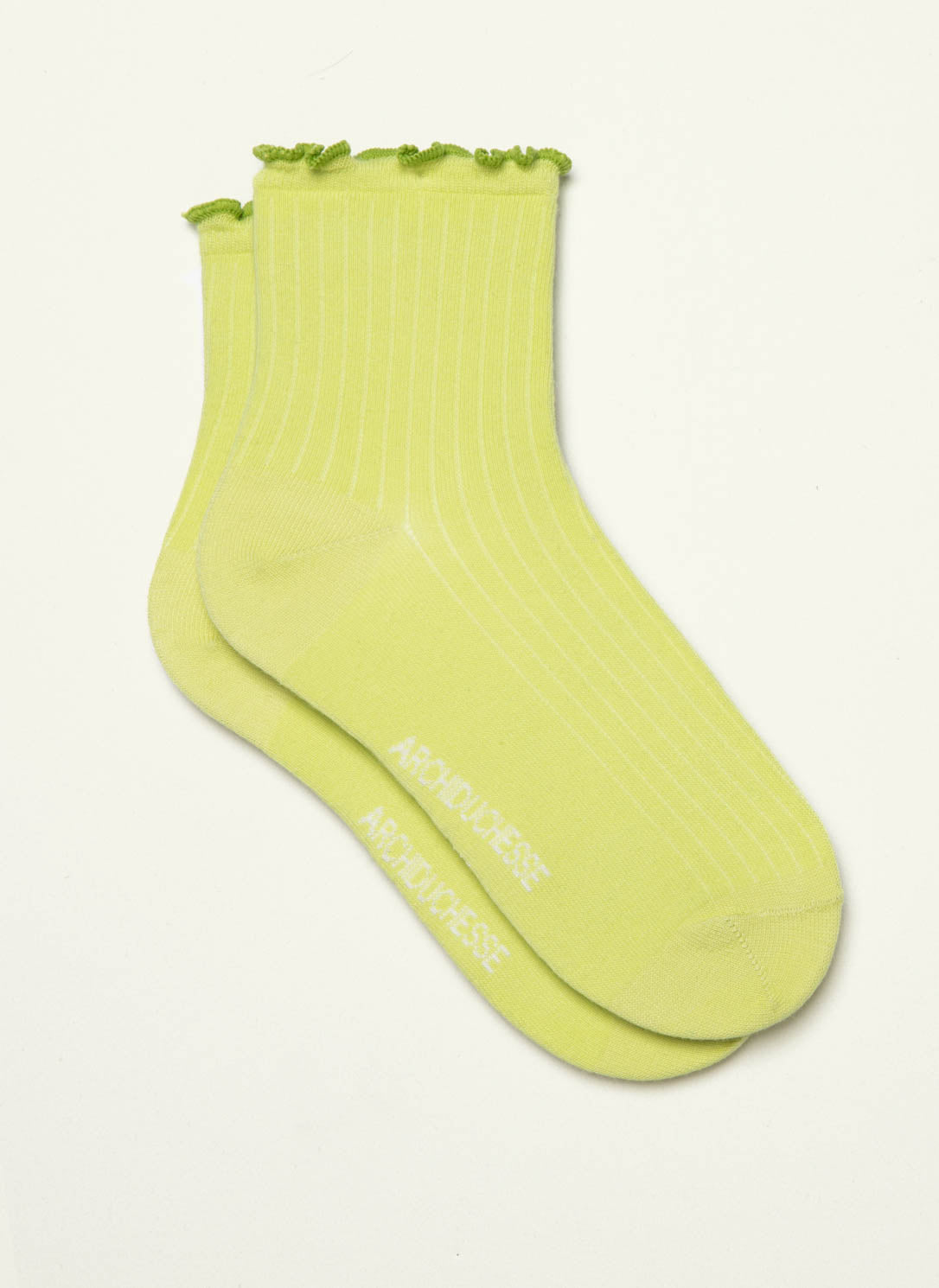 archiduchesse-collerettes-vert-chaussettes-courtes-vert-clair image 2