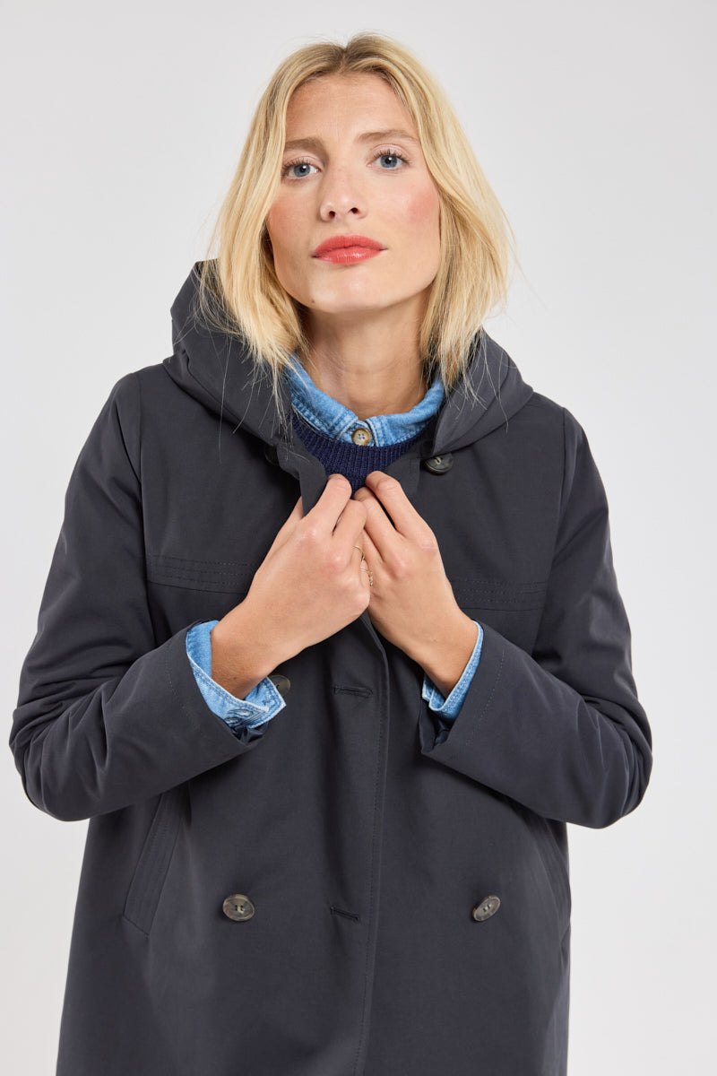 armor-lux-veste-boutonn-e-capuche-femme image 3