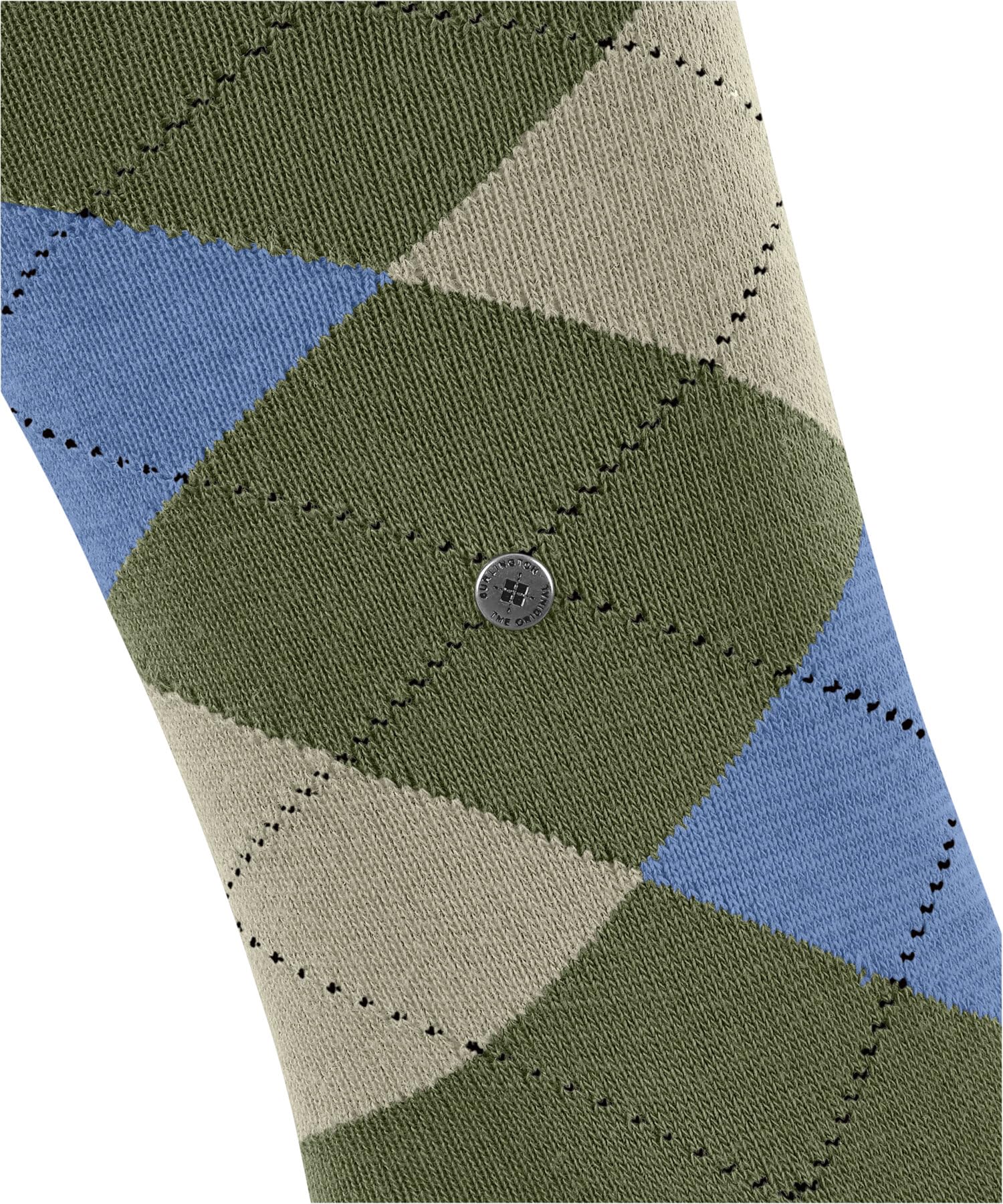 burlington-king-chaussettes-longues-homme-coton-vert-salvia-7472-40-46 image 4