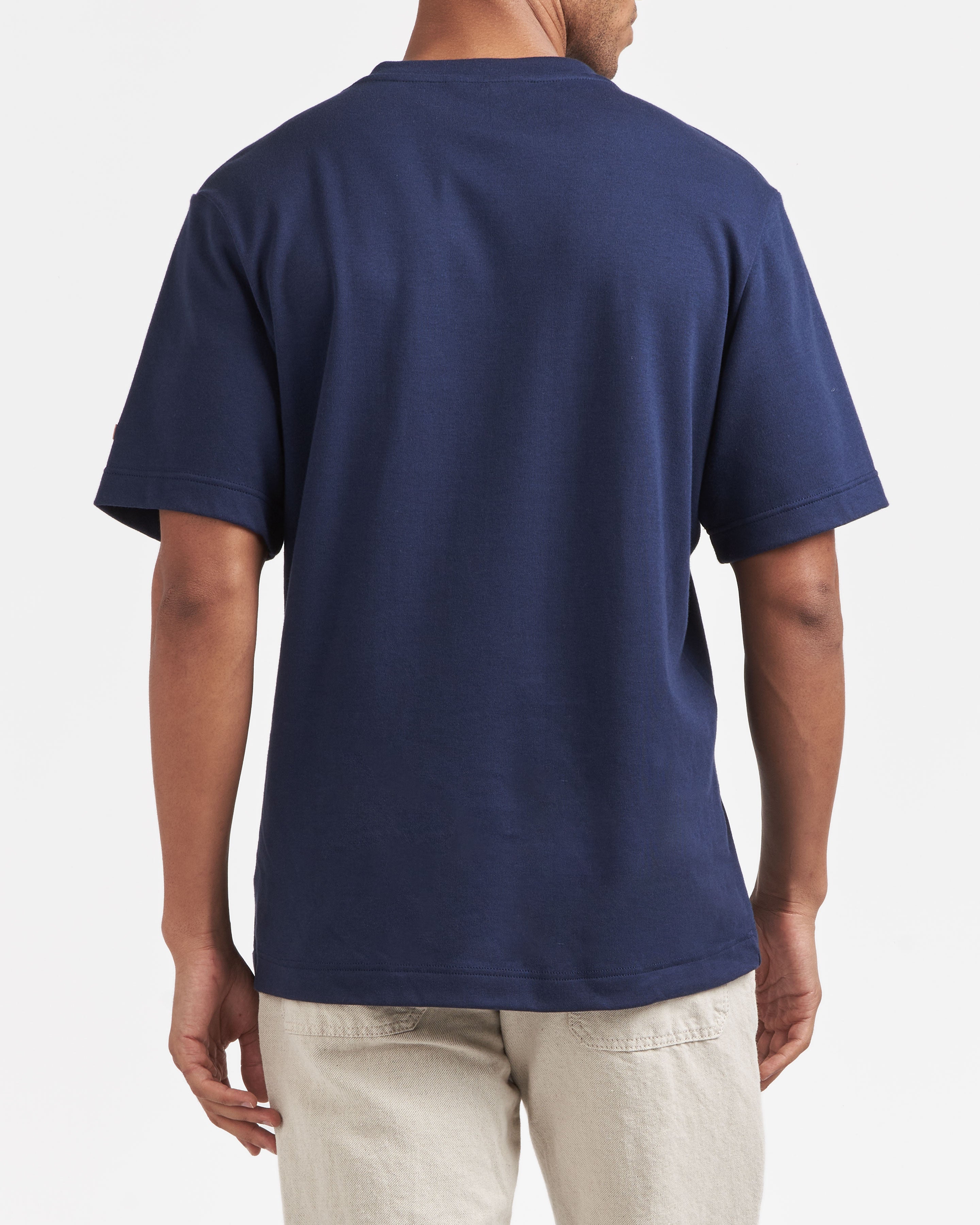 atelier-tuffery-t-shirt-homme-100-coton-bio-bleu-marine-coupe-droite image 5