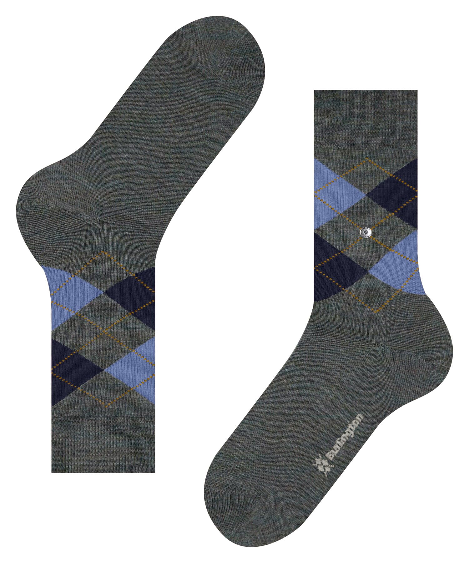 burlington-edinburgh-melange-chaussettes-homme-laine-bleu-cornflower-blue-6337-4 image 5