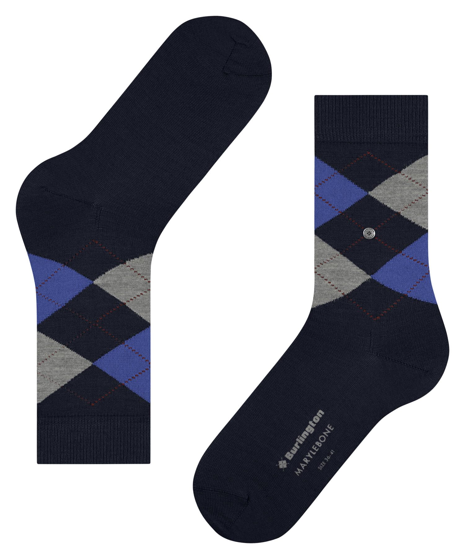 burlington-marylebone-chaussettes-femme-laine-bleu-marine-36-41 image 5