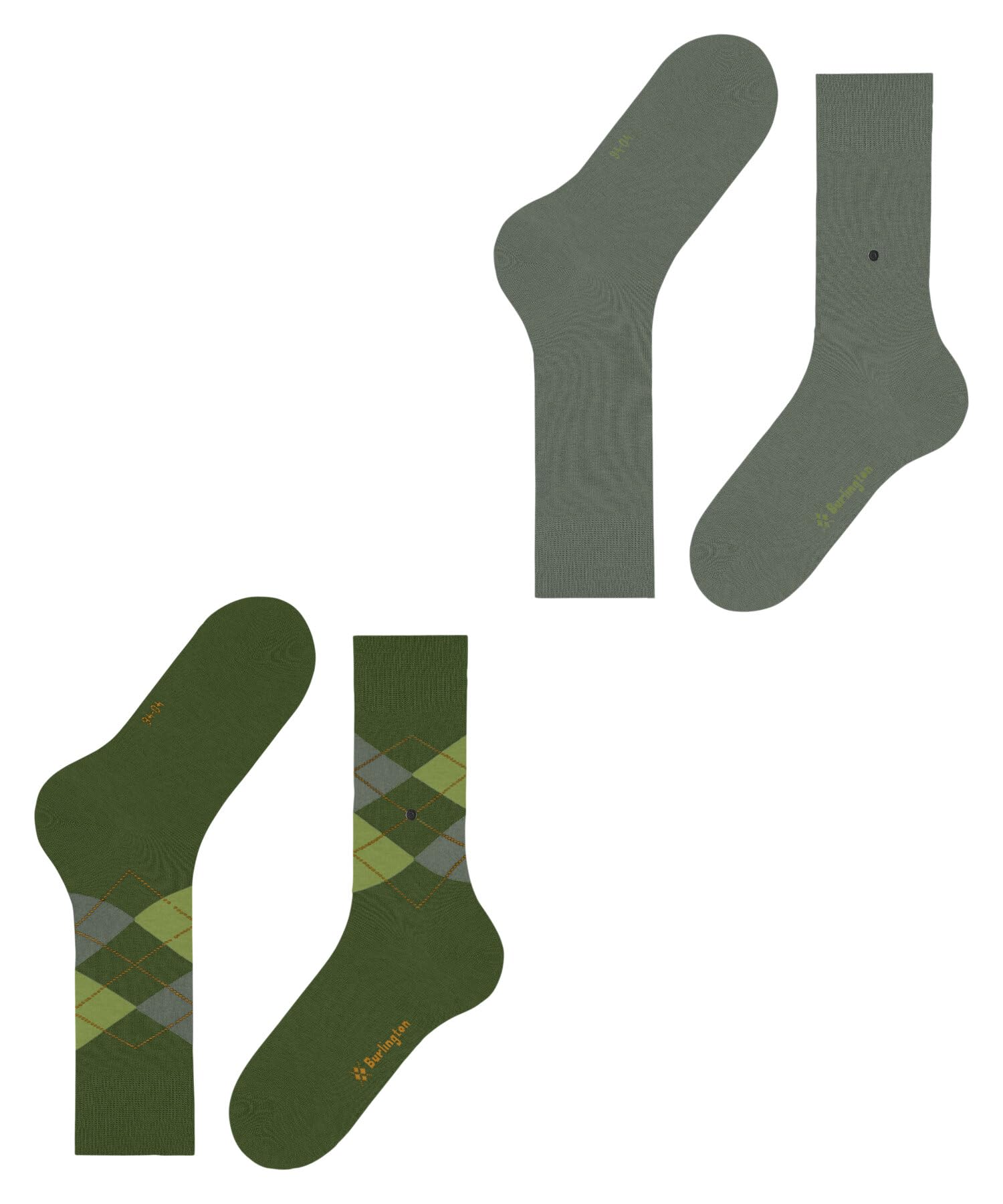 burlington-everyday-argyle-mix-multipack-chaussettes-homme-coton-vert-fir-green- image 5