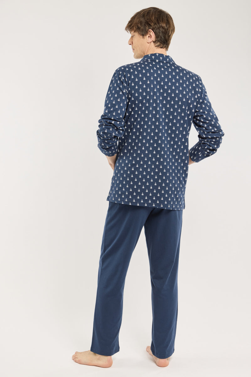 armor-lux-h-ritage-pyjama-homme-100-coton-imprim-jersey image 4