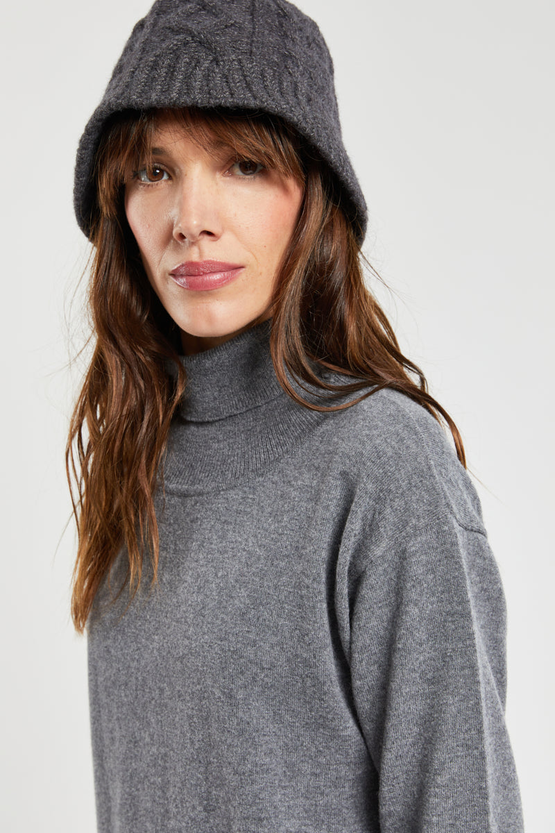 armor-lux-h-ritage-robe-pull-col-roul-laine-et-cachemire image 2