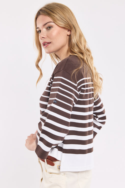 armor-lux-marini-re-femme-cropped-manches-3-4-coton-3 image 5