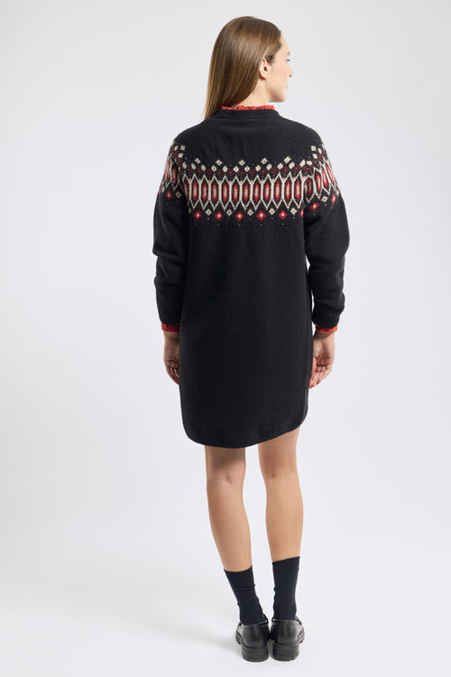 armor-lux-robe-h-ritage-femme-jacquard-laine-manches-longues image 6