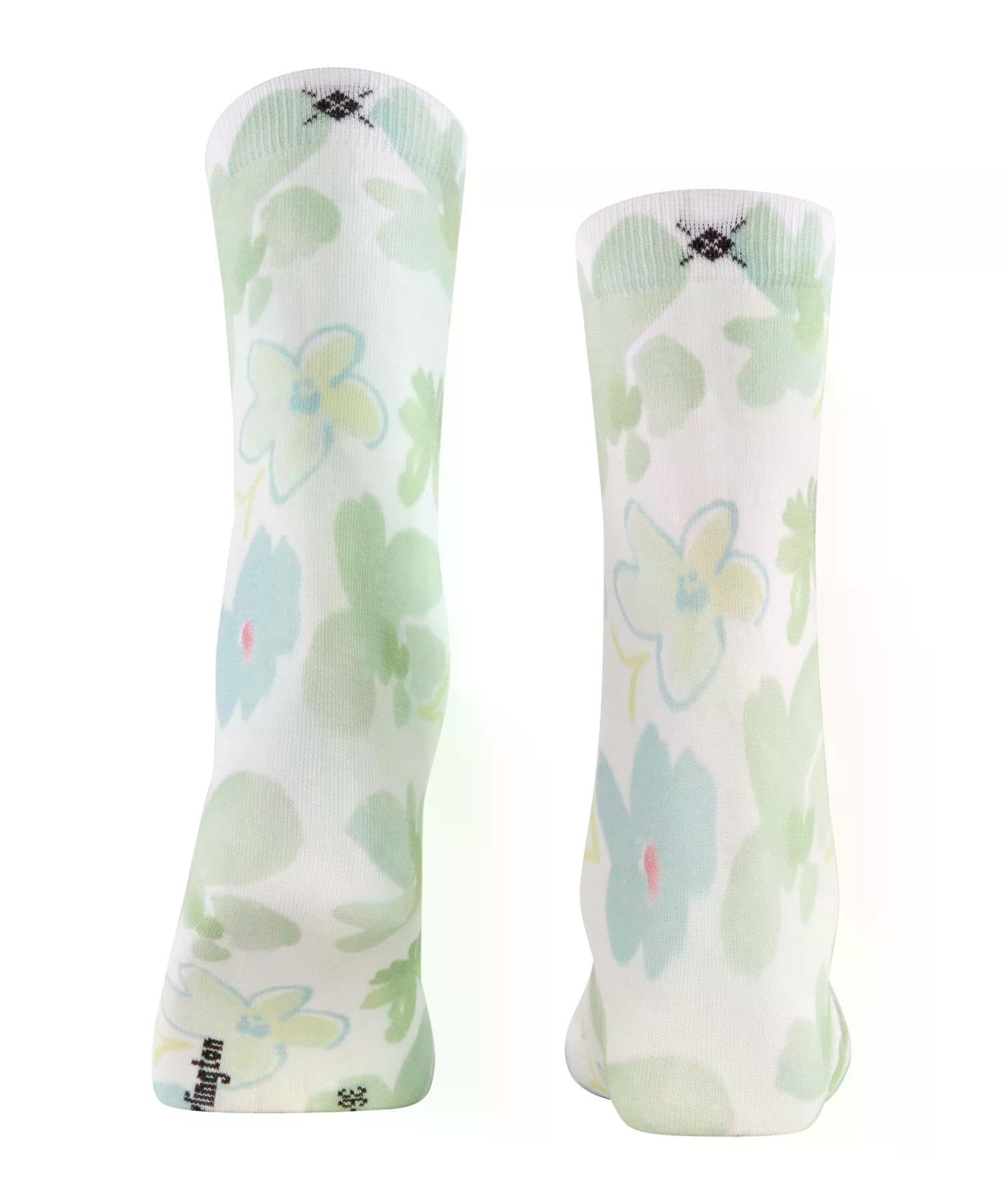 burlington-garden-bloom-socquettes-femme-coton-fantaisie-blanc-white-2007-36-41 image 2