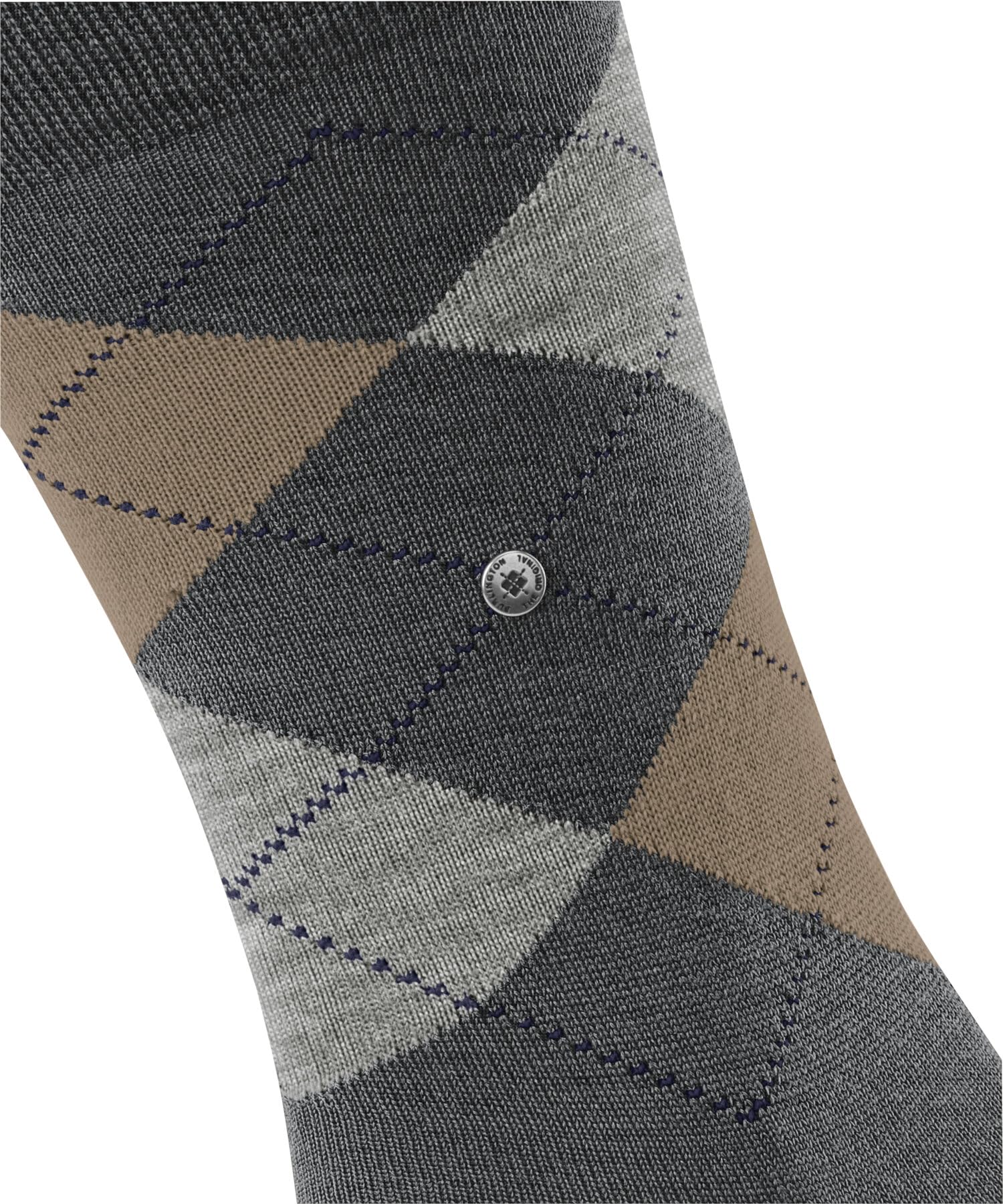 burlington-edinburgh-chaussettes-homme-laine-gris-dark-grey-3070-40-46 image 4