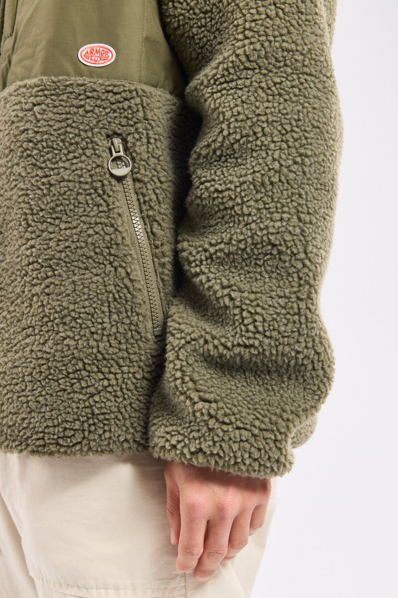 armor-lux-h-ritage-veste-zipp-e-sherpa-homme-col-montant image 5