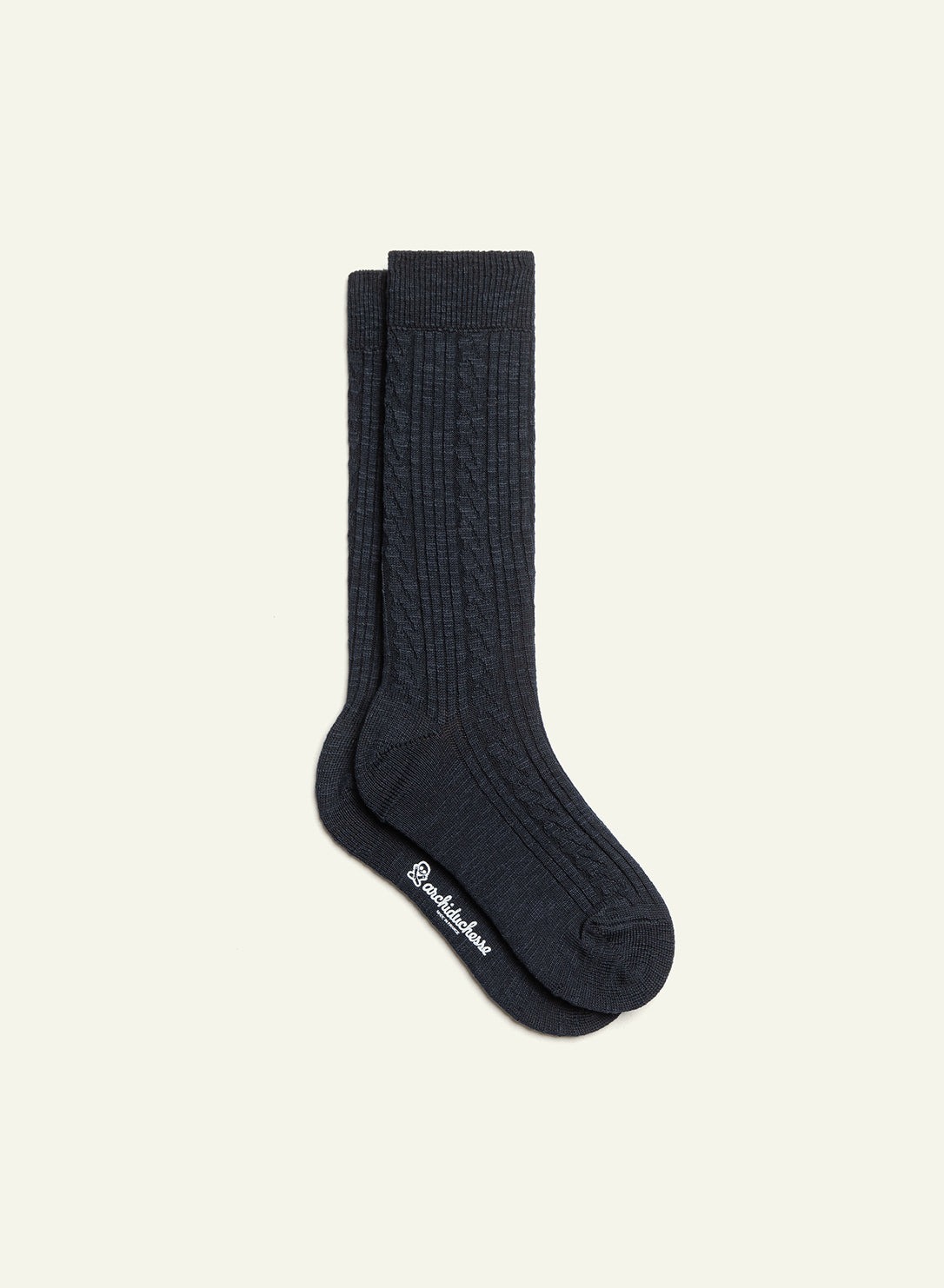 archiduchesse-d-hiver-bleu-marine-chaussettes-chaudes-mi-hautes image 2
