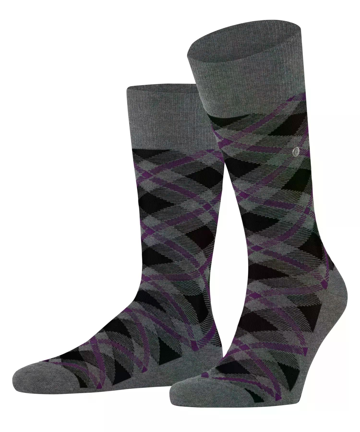 burlington-tartan-chaussettes-homme-gris-dark-grey-3970-40-46 image 1