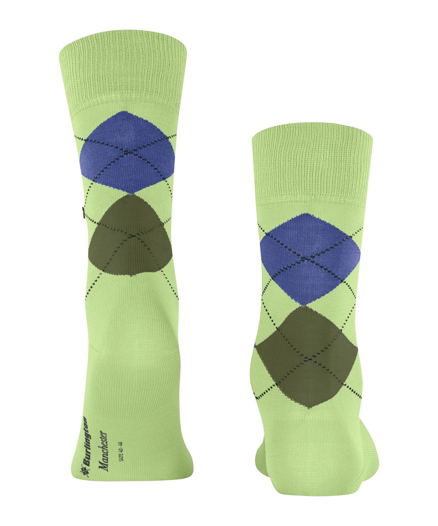 burlington-manchester-chaussettes-homme-vert-jade-7434-40-46 image 2