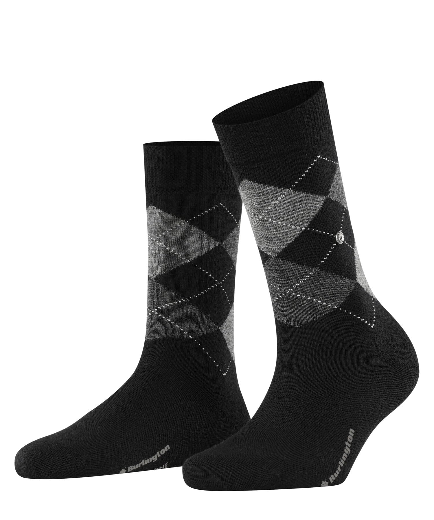 burlington-marylebone-femme-chaussettes-laine-fantaisie-noir-36-41 image 1