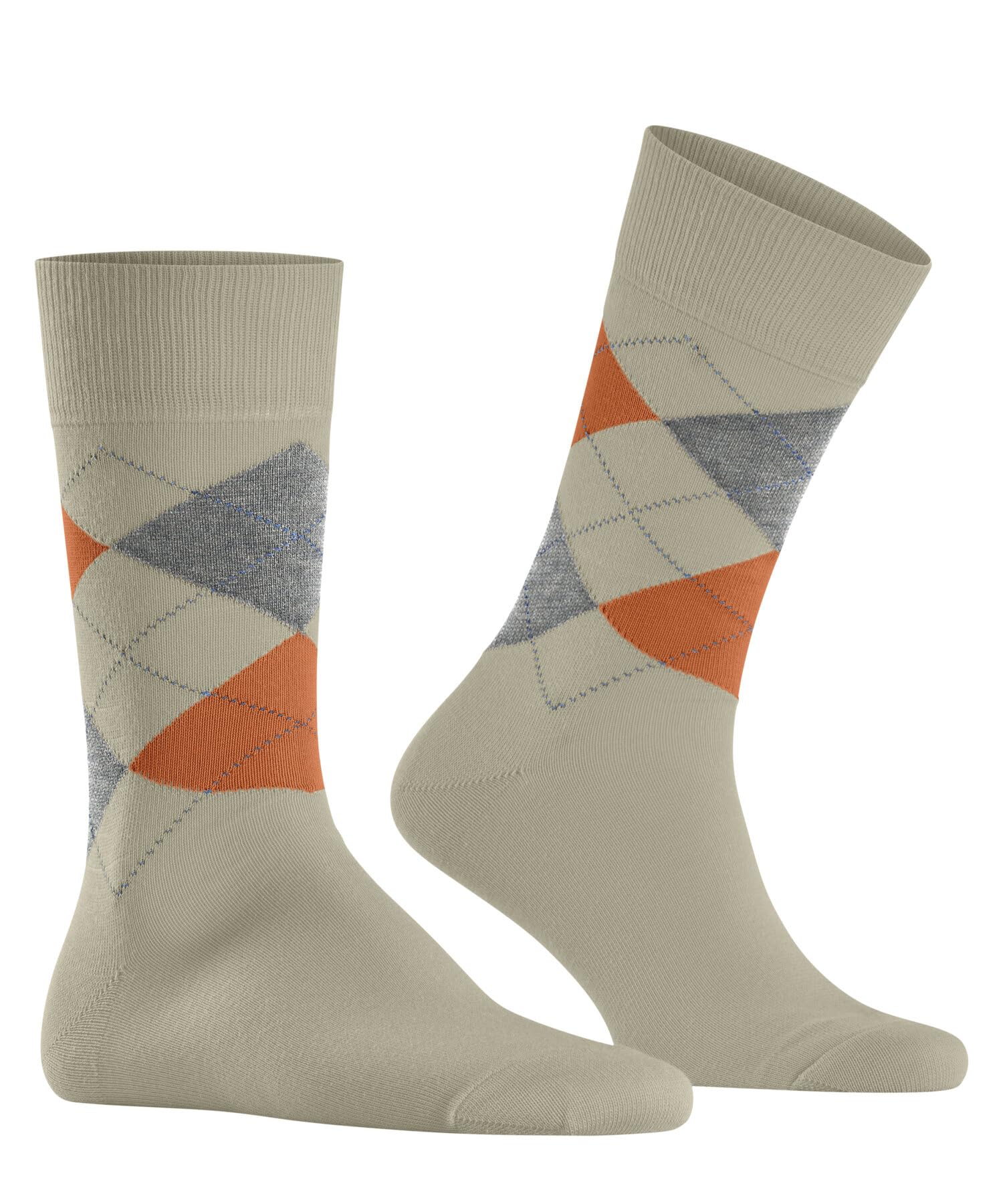 burlington-king-m-chaussettes-homme-coton-fantaisie-1-paire-marron-powder-40-46 image 3