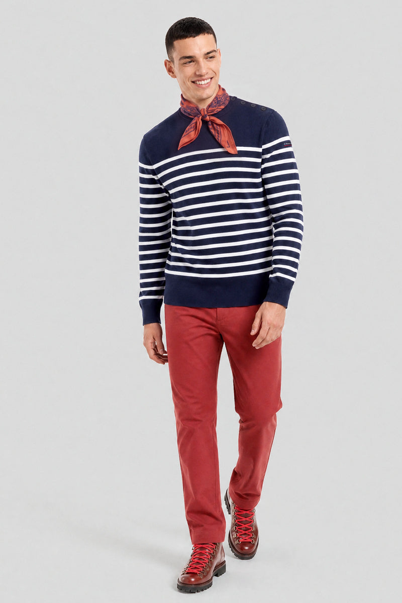 armor-lux-pull-marin-ray-groix-coton-homme-2 image 3